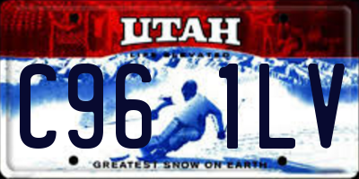 UT license plate C961LV