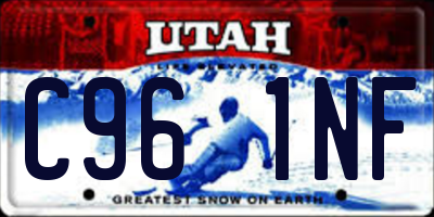 UT license plate C961NF