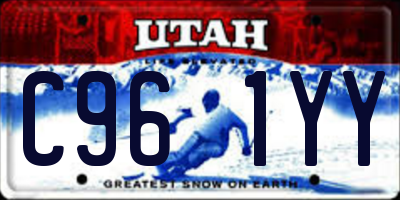 UT license plate C961YY