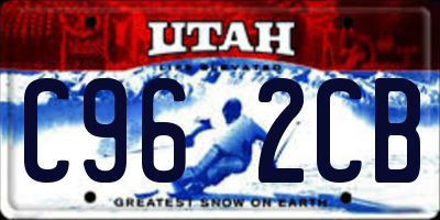 UT license plate C962CB