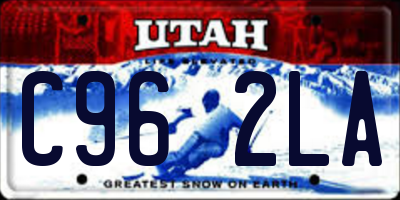 UT license plate C962LA