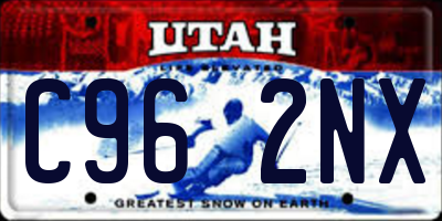 UT license plate C962NX