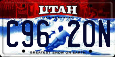UT license plate C962ON
