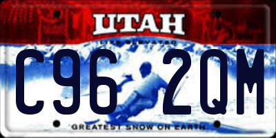 UT license plate C962QM