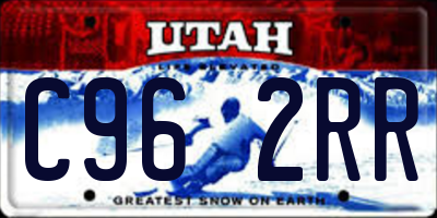 UT license plate C962RR