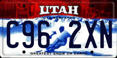 UT license plate C962XN