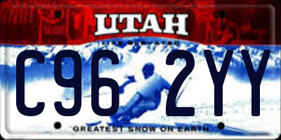 UT license plate C962YY