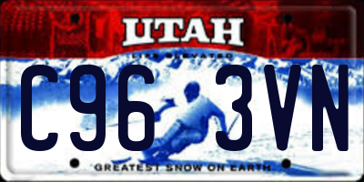 UT license plate C963VN