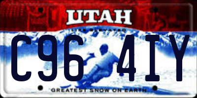 UT license plate C964IY