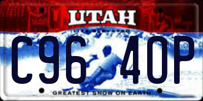 UT license plate C964OP