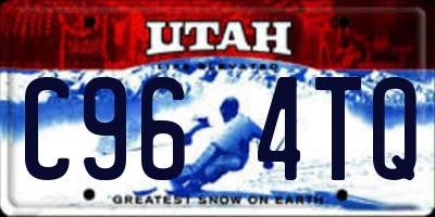 UT license plate C964TQ