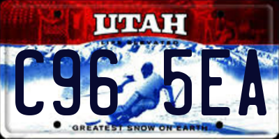 UT license plate C965EA