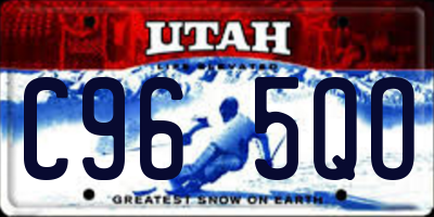 UT license plate C965QO