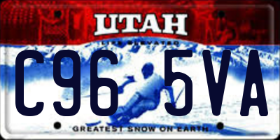 UT license plate C965VA