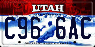 UT license plate C966AC