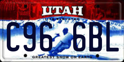 UT license plate C966BL