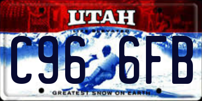 UT license plate C966FB