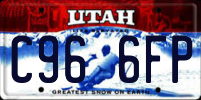 UT license plate C966FP