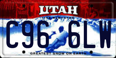 UT license plate C966LW