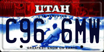 UT license plate C966MW