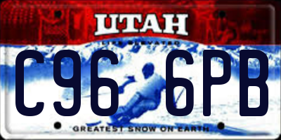 UT license plate C966PB