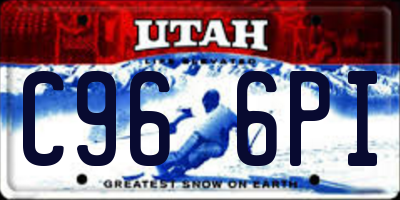 UT license plate C966PI