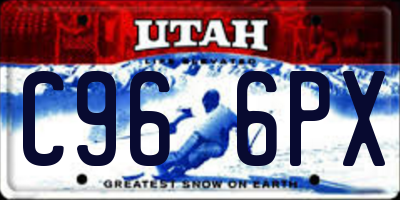 UT license plate C966PX