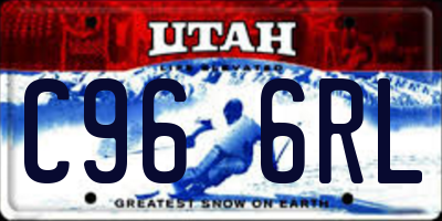 UT license plate C966RL