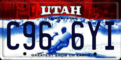 UT license plate C966YI