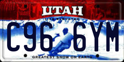 UT license plate C966YM