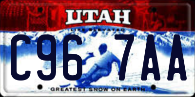 UT license plate C967AA