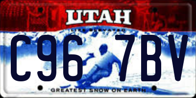 UT license plate C967BV