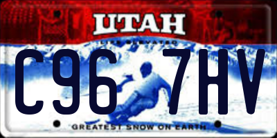 UT license plate C967HV