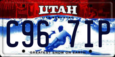 UT license plate C967IP