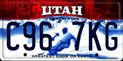 UT license plate C967KG