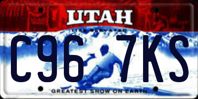 UT license plate C967KS