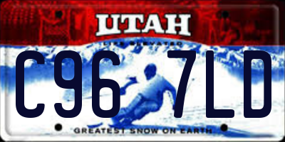 UT license plate C967LD