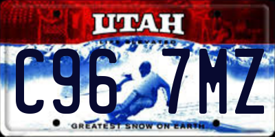 UT license plate C967MZ