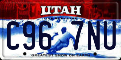 UT license plate C967NU