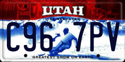 UT license plate C967PV