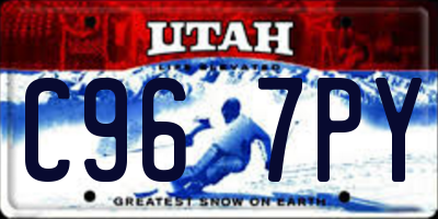 UT license plate C967PY