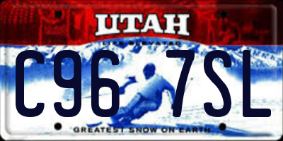 UT license plate C967SL
