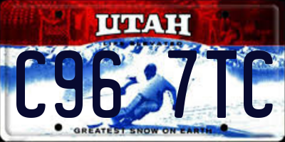 UT license plate C967TC
