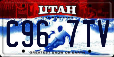 UT license plate C967TV