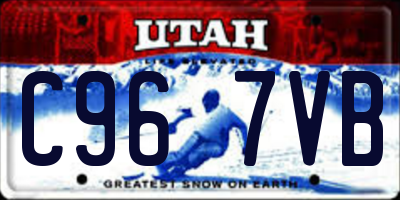 UT license plate C967VB