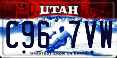 UT license plate C967VW