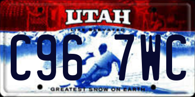 UT license plate C967WC