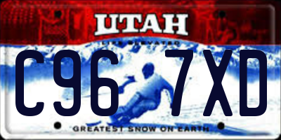 UT license plate C967XD