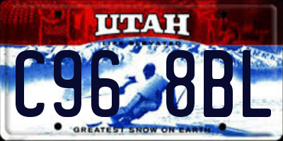 UT license plate C968BL