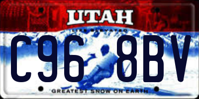 UT license plate C968BV